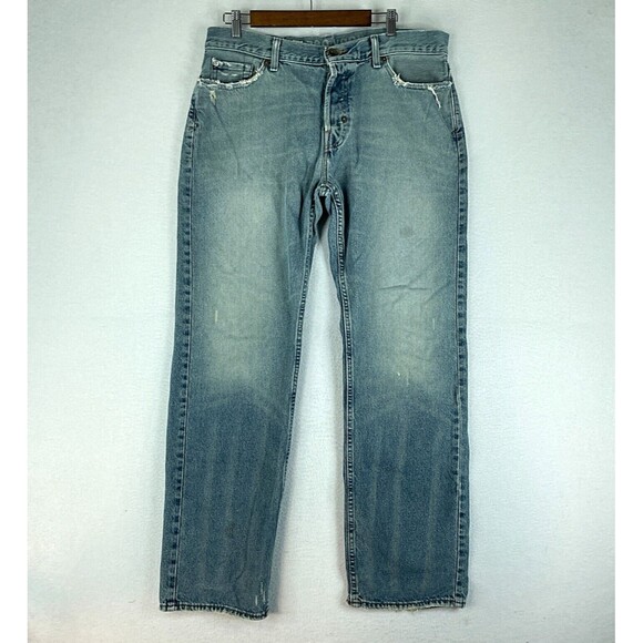 Zoo York Mens Jeans Blue Tag Size 36 (36x32) Relaxed Fit Straight Button-Fly - Picture 1 of 16